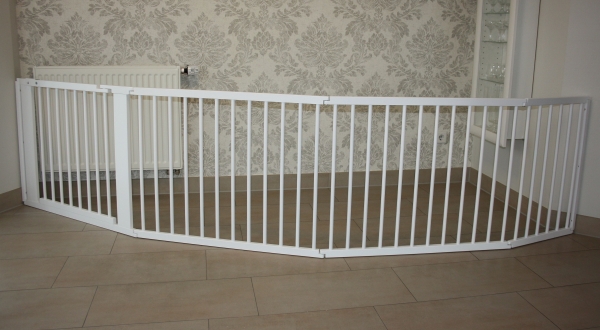 Schutzgitter Absperrgitter Türgitter Treppenschutzgitter V 334 cm weiß